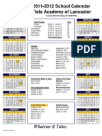 2010-2011 Calendar Amarillo | PDF | Schools | Observances
