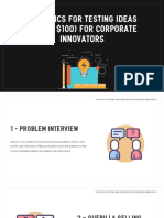 10 Tactics For Testing Ideas For Corporate Innovators