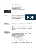 Engenheiro Mineral Moçambicano CV