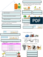 Ficha - Comparamos El Peso de Los Objetos