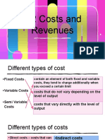 3.2 Costs and Revenue