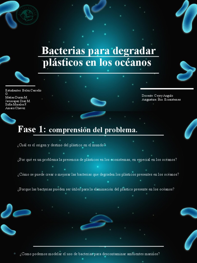 Bacterias para Degradar Plásticos Marinos | PDF | Las bacterias | El ...