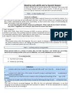 Practical Assignments On Listening Sub-Skills