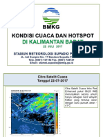 Cuaca Dan Hotspot Kalbar 22 Juli 2017