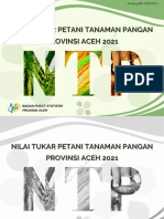 Nilai Tukar Petani Tanaman Pangan Provinsi Aceh 2021