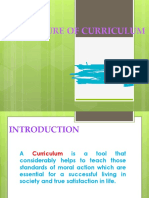 Nature of Curriculum