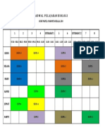 1. Jadwal Mata Pelajaran