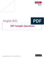 IBT Sample Test G9 (E2) English