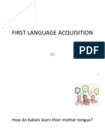 First Language Acquisition-Fall 2021