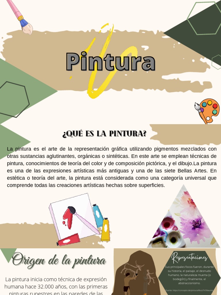 Historia y técnicas de la pintura | PDF | Pinturas | Artes plásticas