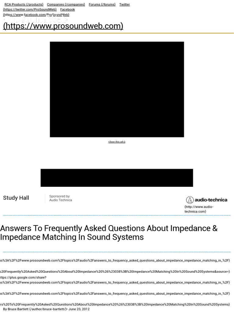 Answers To Frequently Asked Questions About Impedance & Impedance