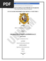 Informe Previo de La Experiencia N°5 Tee (Romario)