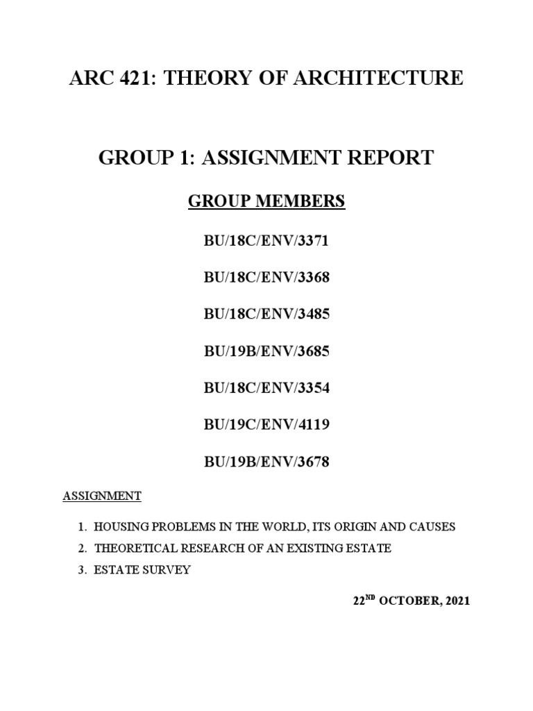 Housing Research Group 1 PDF Shortage Apartment