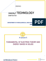 ENMT807951-Nanotechnology#Fundamental of Electron Theory and Energy Bands in Solids