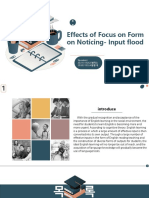 Effects of Focus on Form on Noticing-Input flood: Speakers： 2021313262 범역소 2020315324 왕붕새