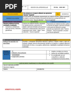 Sesión 3 Nos Ubicamos en El Espacio, Utilizando Las Expresiones Derecha e Izquierda