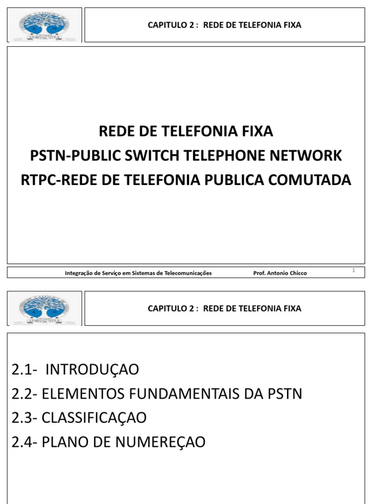 Aula 3 - Integraçao-1 | PDF | Rede pública de telefonia comutada (RPTC ...