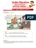 El Texto Argumentativo para Sexto PDF