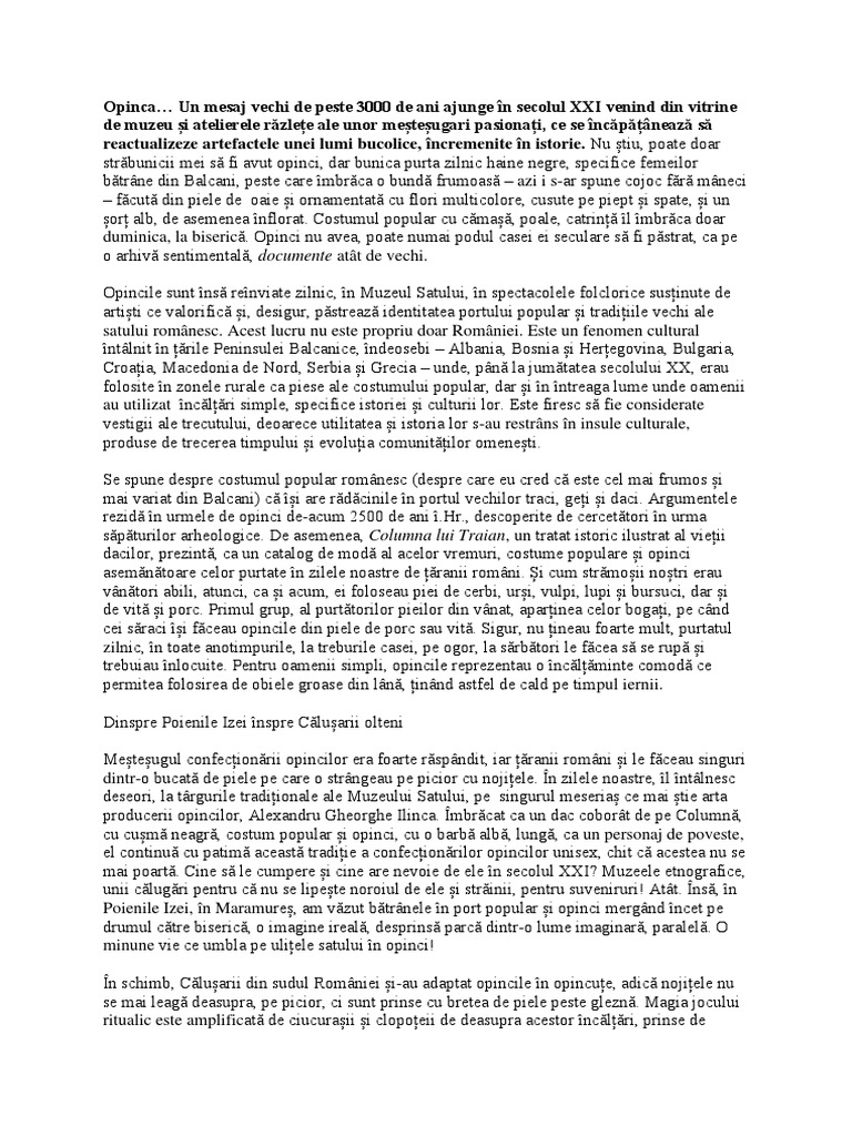 Opinca | PDF