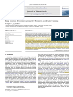 Body Position Determines Propulsive Forces in Accelerated Running