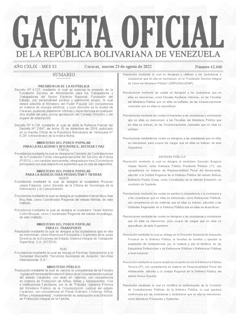 Reforma Del Arancel de Aduanas 23-08-2022 | PDF | aduana | Venezuela