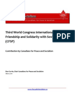 Third World Congress International Council For Friendship and Solidarity With Soviet People (CFSP)