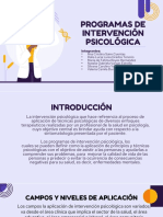 PROGRAMAS DE INTERVENCIÓN PSICOLÓGICA (1)