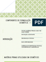 FARMÁCIA - Componentes de Formulações 1