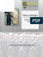 La Política Criminológica Mexicana