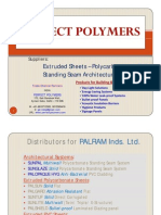 Perfect Polymers - Product-Introduction - SUNPAL Multiwall Cell) Polycarbonate Standing-Seam Architectural System