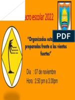 Tercer Simulacro Escolar 2022