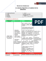 SESION DE APRENDIZAJE - 3ER GRADO Que Tienen Los Alimentos - Ciencia