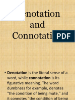 Denotation and Connotation