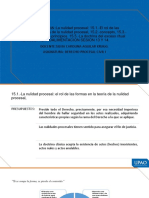 UNIDAD IV. SESION 15:la Nulidad Procesal: 15.1.-El Rol de Las