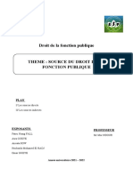 Theme 3 Source Du Droit de La Fonction Publique