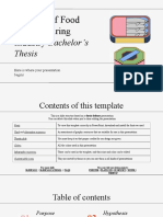 Analysis of Food Manufacturing Industry Bachelor's Thesis by Slidesgo