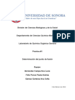 Reporte 1 Determinación Del Punto de Fusión