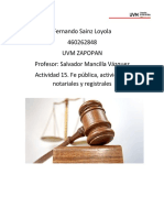 Actividad 15. Fe pública, actividades notariales y registrales