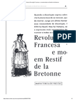 Vista do Revolução Francesa e a modernidade em Restif de la Bretonne