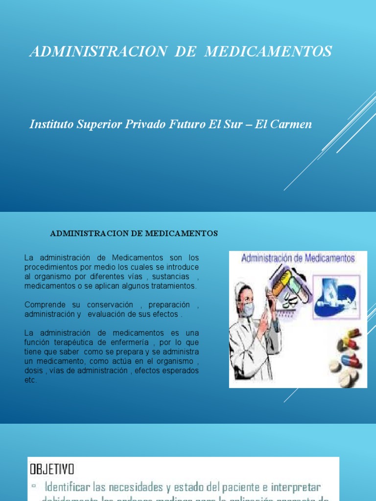 Administracion de Medicamentos II 2022 | PDF | Medicamentos con receta ...