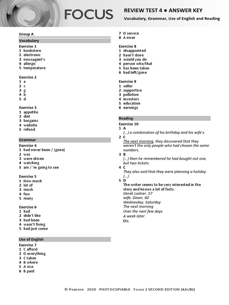 Focus2_2E_Review_Test_4_Units1_8_Vocabulary_Grammar_UoE_Reading_GroupA ...