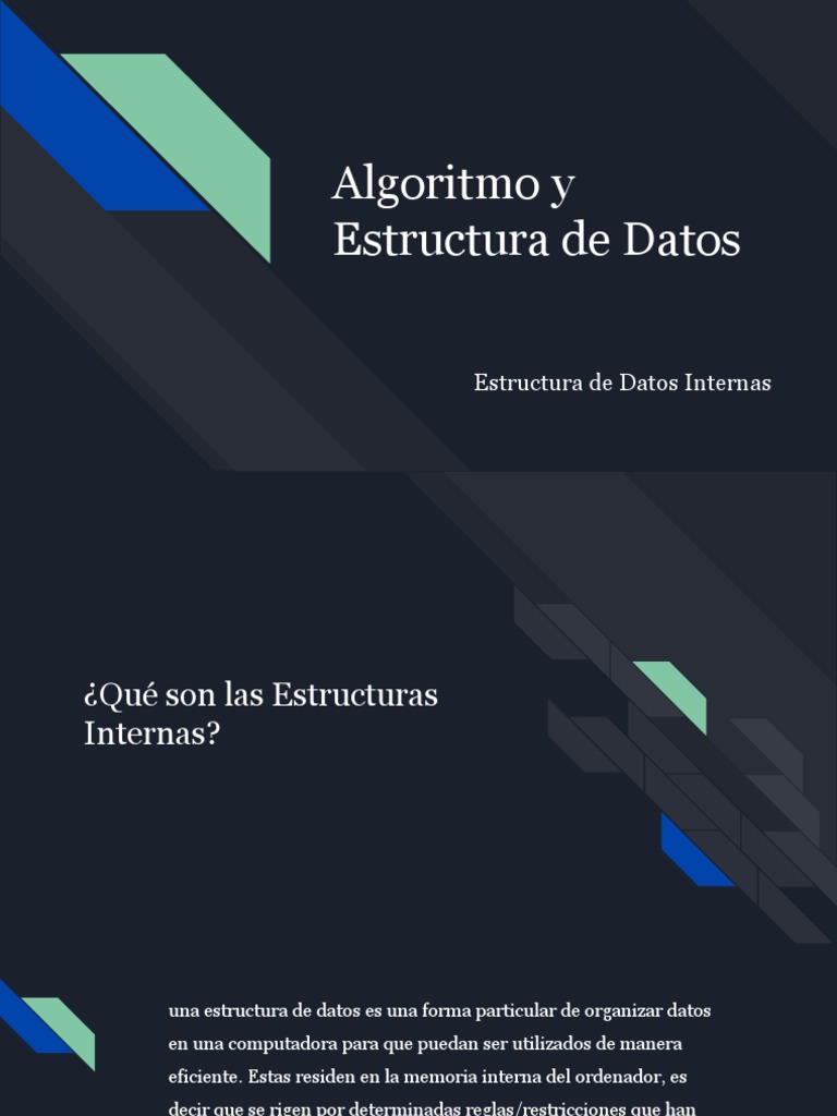 Algoritmo y Estructura de Datos | PDF | Estructura de datos de matriz ...