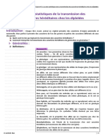 Unite 2SPC-3SVT-cours 2-Les Lois Statistiques de La Transmission Des Caractères Héréditaires Chez Les Diploïdes - Eleve 21