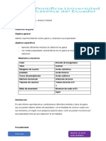 Obtención de gases experimentales y sus propiedades