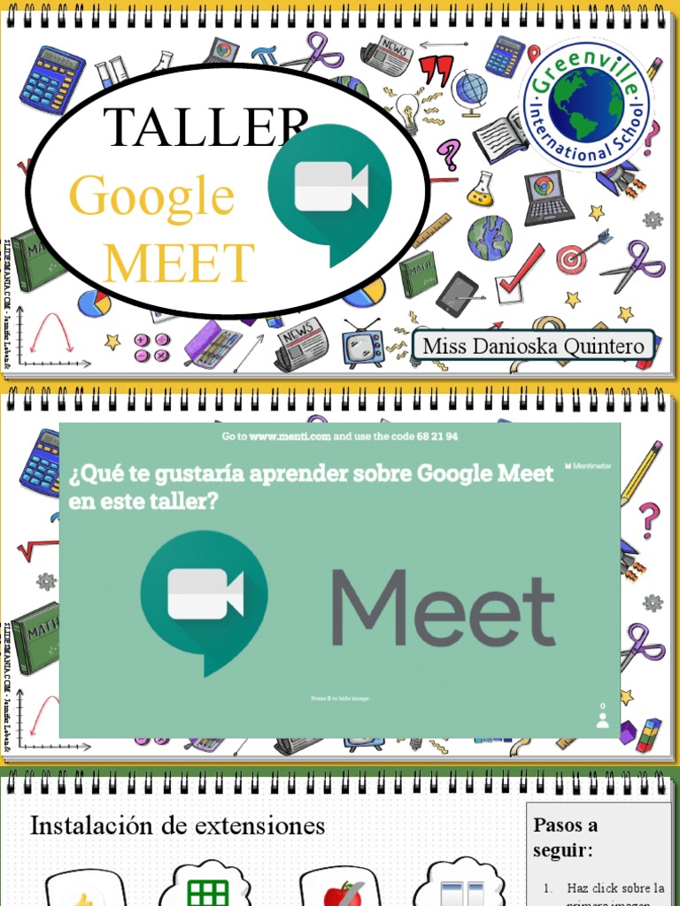 Google Meet: Herramientas y extensiones para el desarrollo de clases ...