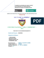 I.E. #1198 "LA RIBERA": Concurso Nacional "Crea Y Emprende" - 2022