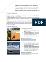 (Atenção) Orientações Importantes Sobre o Uso Do Material