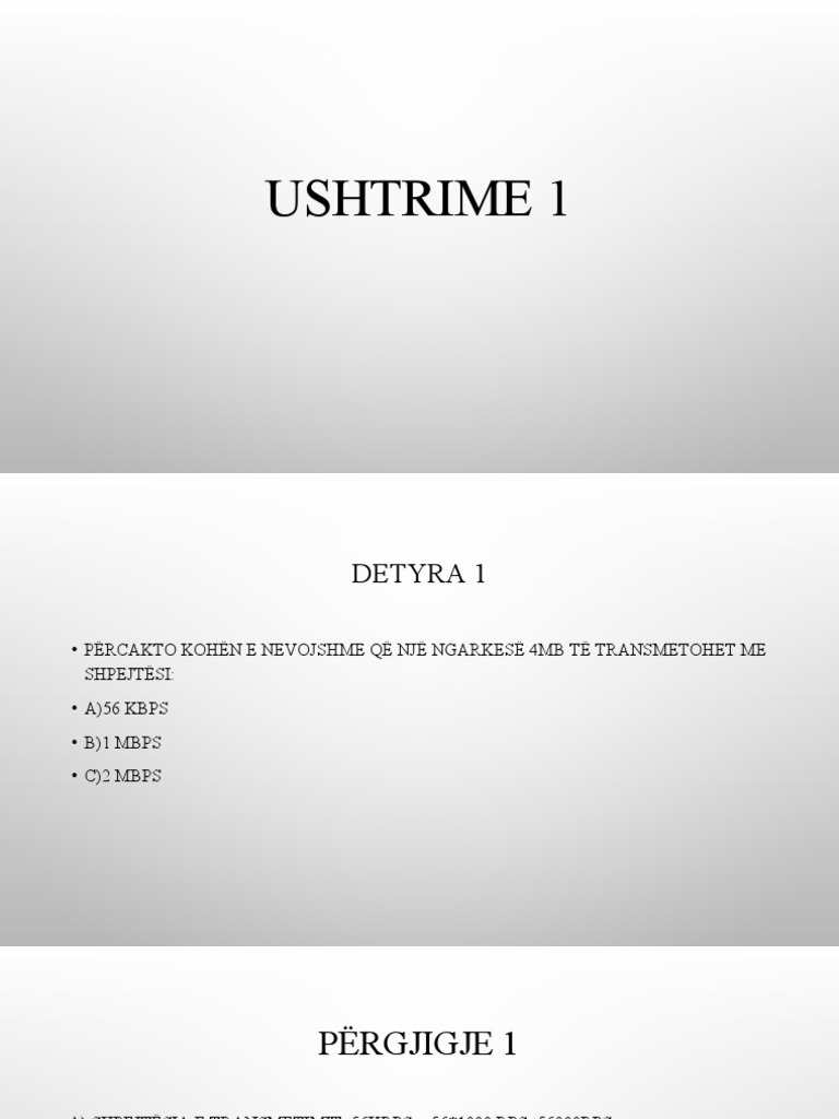 Ushtrime 1 Pdf