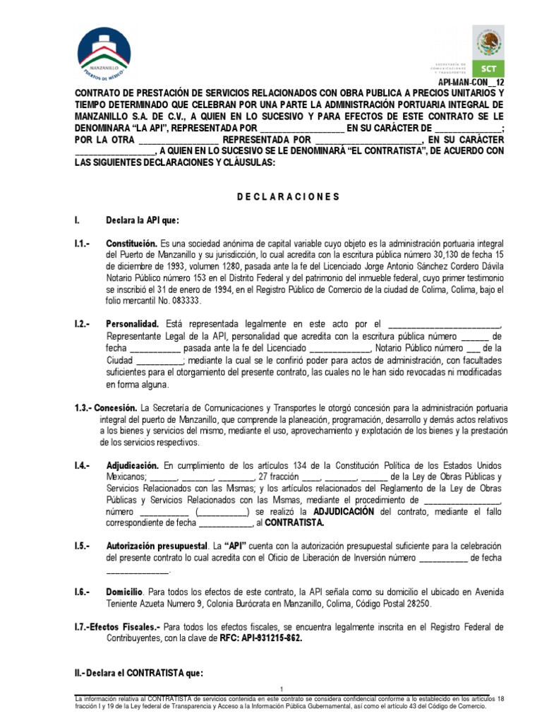 04 Modelo de Contrato 73-12 | Descargar gratis PDF | Póliza de seguros ...