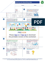 Worksheet Math Grade 8 Collecting and Describing Data 0
